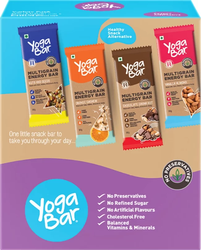 Yogabar Multigrain Energy Bar 10x38 g