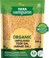 Tata Sampann Organic Unpolished Toor Dal 500 g