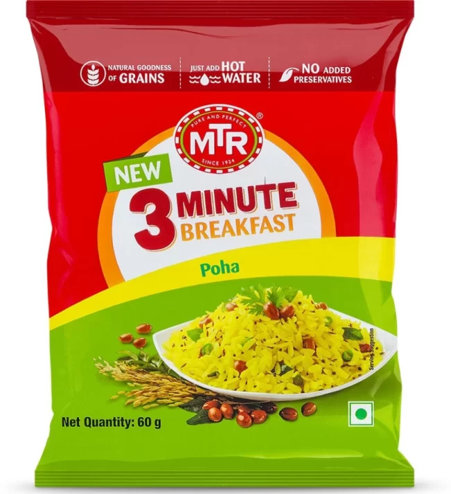 MTR 3 Minute Breakfast Poha 60 g